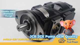 Pompa Hidrolik Kembar 20/903200 Parker / JCB 3CX Kualitas OEM