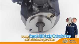 Lihat Demo Pompa Hidraulik Kontrol Aftermarket Baru Rexroth A10VSO18 A10VO18 DR Kualitas OEM