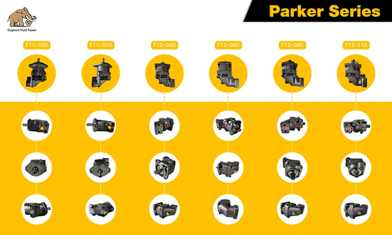 F11 F12 Seri Parker Motor Hidraulik F12-125-MF-IV-D-000-000-0