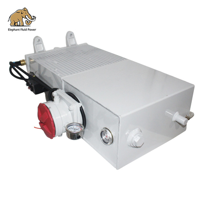 Dalam stok Beton Mixer Oil Cooler Radiator 18L 20L 24L 26L Fan, Untuk Beton Mixer Truck Produksi, Perbaikan