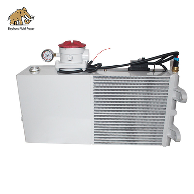 Dalam stok Beton Mixer Oil Cooler Radiator 18L 20L 24L 26L Fan, Untuk Beton Mixer Truck Produksi, Perbaikan