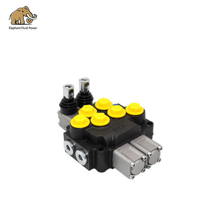 Kontrol Katup Arah Hidraulik DCV 40 2 Spool Manual Pneumatik