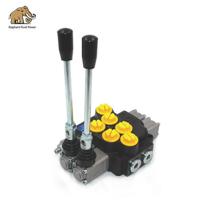Kontrol Katup Arah Hidraulik DCV 40 2 Spool Manual Pneumatik