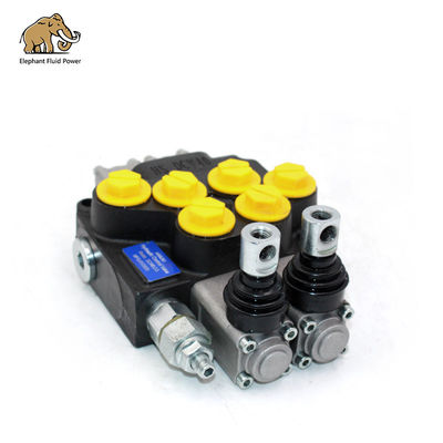 Kontrol Katup Arah Hidraulik DCV 40 2 Spool Manual Pneumatik